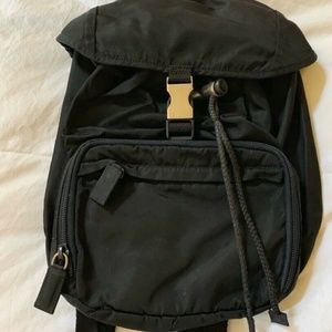 Prada tessuto vela nylon backpack black